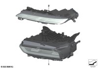 63115A5F5B6-LED headlamp lwr rh