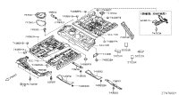 748B45MA0A-Gusset-rear floor, rh