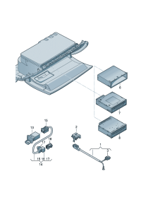 4G0035909-Bezel, for outer Connector-audio source