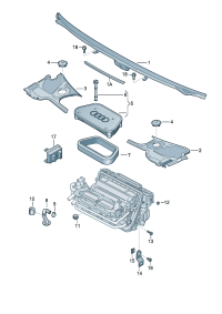 4E1819447J-Protector plate Channel, drain