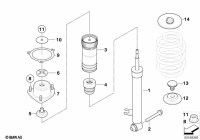 33526781924-SHOCK ABSORBER REAR RH/X5/X6
