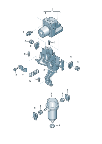 8E0614517L-Unit assy-ABS