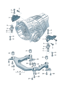 4B0399107B-BRACKET ASSY-AIR INTAKE