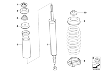 33526782859-SHOCK ABSORBER/REAR-3 E90/E91
