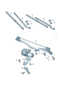 4F1955023B-WIPER LINKAGE/BORA 1J2