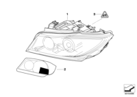 63116942721-Headlight lh