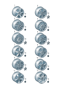 8V0601025BC-Wheel rim-aluminium alloy  Colour code: