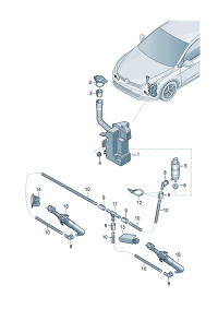5G0955453M-Jar, washer For w/water level display Vehicle   Cooperate as needed:   D-03.11.2014