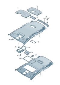 56D867501H5R0-Molding headlining
