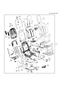 26376079-Switch, front seat adjuster