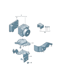 3QG614235A-Bracket, ABS unit