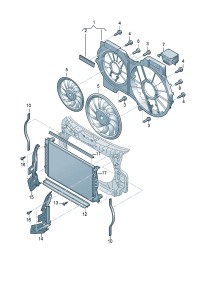 4F0121207G-Grommet, double fan D  -04.05.2009