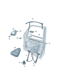 18G837461F-Window regulator without m