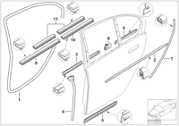 51227008039-Weatherstrip, rear door
