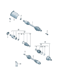3CD498099C-C.V.JOINT KIT