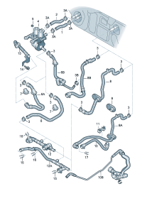 4F1998617-1 set of retainer, Valve unit