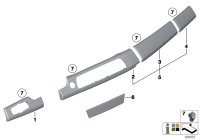 51459112755-Bezel facia mldg lh