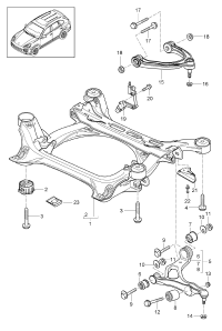 95834105311-TRACK CNTRL ARM FRT RH AUDI-Q7