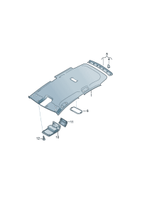 5GD867071Y20-Cover, for sensor (pearly gray)