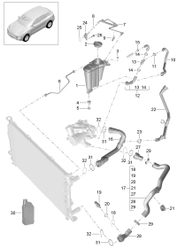 8K0121403Q-EXPANSION TANK/COOLANT-A4/A5