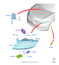 GA1Z13008A-Head lamp assy