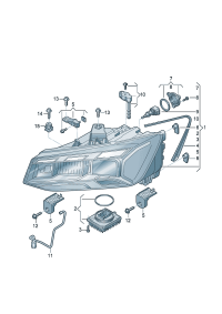 81D941033D-LED HEADLIGHT/718 BOXTER