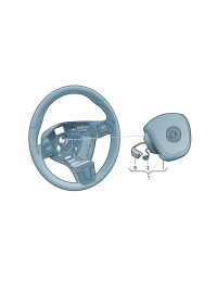 7P6880201H81U-Unit assy-steering wheel air bag **Install now only * * Order **(titanium black)