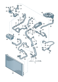4E0121055T-WATER HOSE
