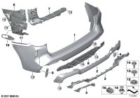 51125A47A50-Finisher of the rear bumper lower
