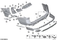 51127209791-Rear bumper garnish