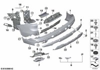 51129482090-Finisher of the rear bumper lower