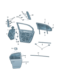 3T0839461-Window regulator without m