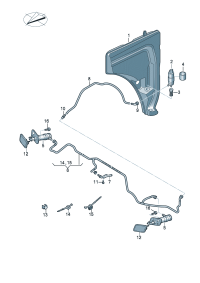4M0955101B-Cylinder, lift D-05.03.2018