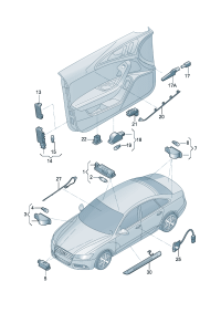 4G8919177-Band of light For lighting device- Incar console