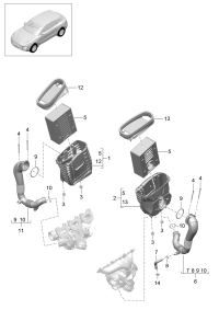 95B129620-ELEMENT, AIR CLEANER ATK412