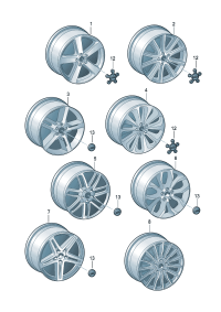 4GD601025C-Wheel rim-aluminium alloy  Colour code: