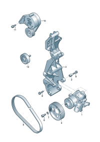 8R0145155D-STEERING PUMP 120B-PANAM