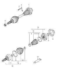 95534903810-Shaft, half swing Deprecated parts