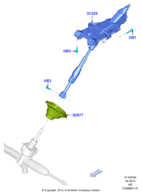 EJ7Z3C529B-Column assy-steering (with tilt manual)