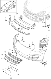 97050591123-BUMPER COVER/718 CAYMAN