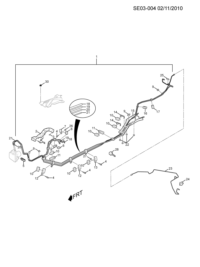 93734056-Boot, brake tube, fuel return tube