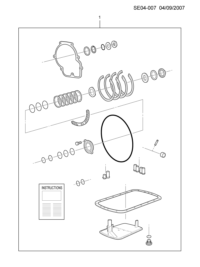 96042945-Repair kit-a/t (belt, gasket, packing together) (4.294)