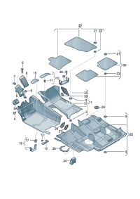 4L1864775-Bracket, footrest