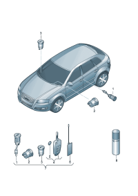 107837167CC-Cylinder, lock w/housing In order to rebuild Enter the password system, When ordering To ind