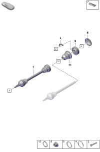 982501203H-Shaft, half swing