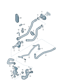 8R0819371A-Coolant hose
