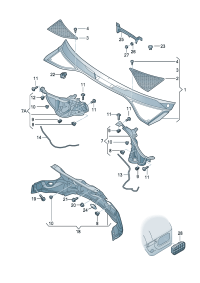 4L1819401A-DEFLECTOR/LH/PASAT/2006-2011
