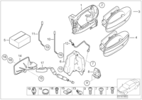 51217191571-OUTER HANDLE BASE X5 RR LH