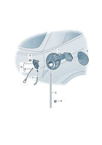 8X0809907-Cap, fuel tank