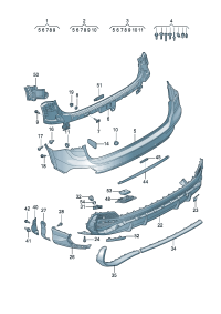 83G807852GRU-Cover, bumper (primer)